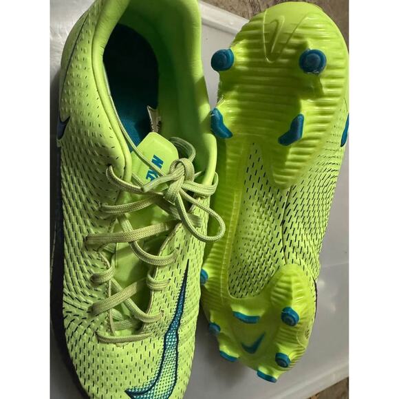 Nike Phantom GT Academy FG/MG Soccer Cleats Lime Glow Size Youth 9 - Picture 7 of 9